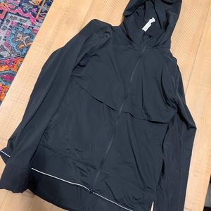 Black Lululemon jacket with mesh inserts